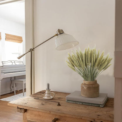 100 Pcs Dried Wheat Stalks Bundle Grass Natural Dried Wheat Sheaves Stems Dried Flowers Arrangement Bouquet for Wedding Party Table Centerpiece Fall Harvest Wreath Boho Decor Farmhouse DIY