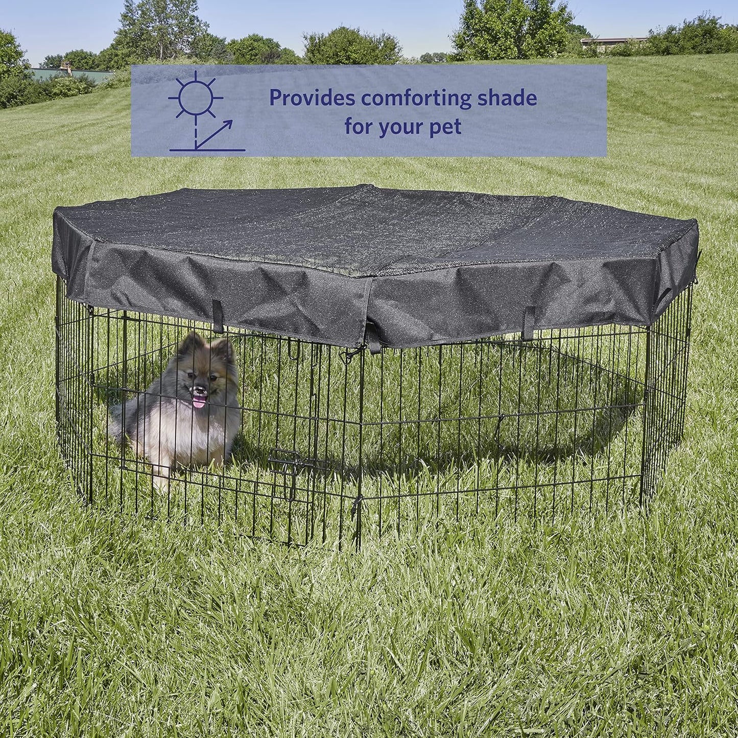 Octagon Exercise Pen Fabric Mesh Top