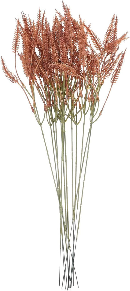 Artificial Bunny Tail Grass Stems Brown Faux Rabbit Tail Grass DIY Flower Arrangement Decor for Wedding Home Party Floral Decorations