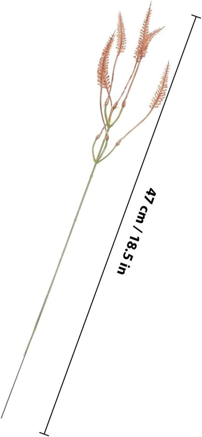 Artificial Bunny Tail Grass Stems Brown Faux Rabbit Tail Grass DIY Flower Arrangement Decor for Wedding Home Party Floral Decorations