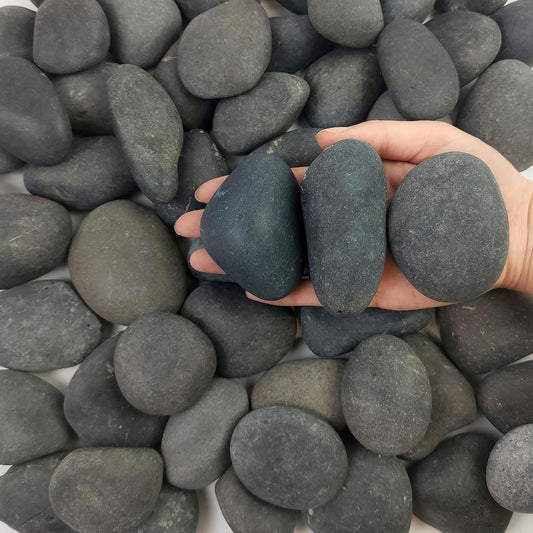 FANTIAN 5 lbs Natural Aquarium Rocks, 2-3 Inch Large Pebbles.Decorative River Rocks for Plants, Fish Tank, Garden, Paving, Fountain, Walkways and Outdoor Landscaping