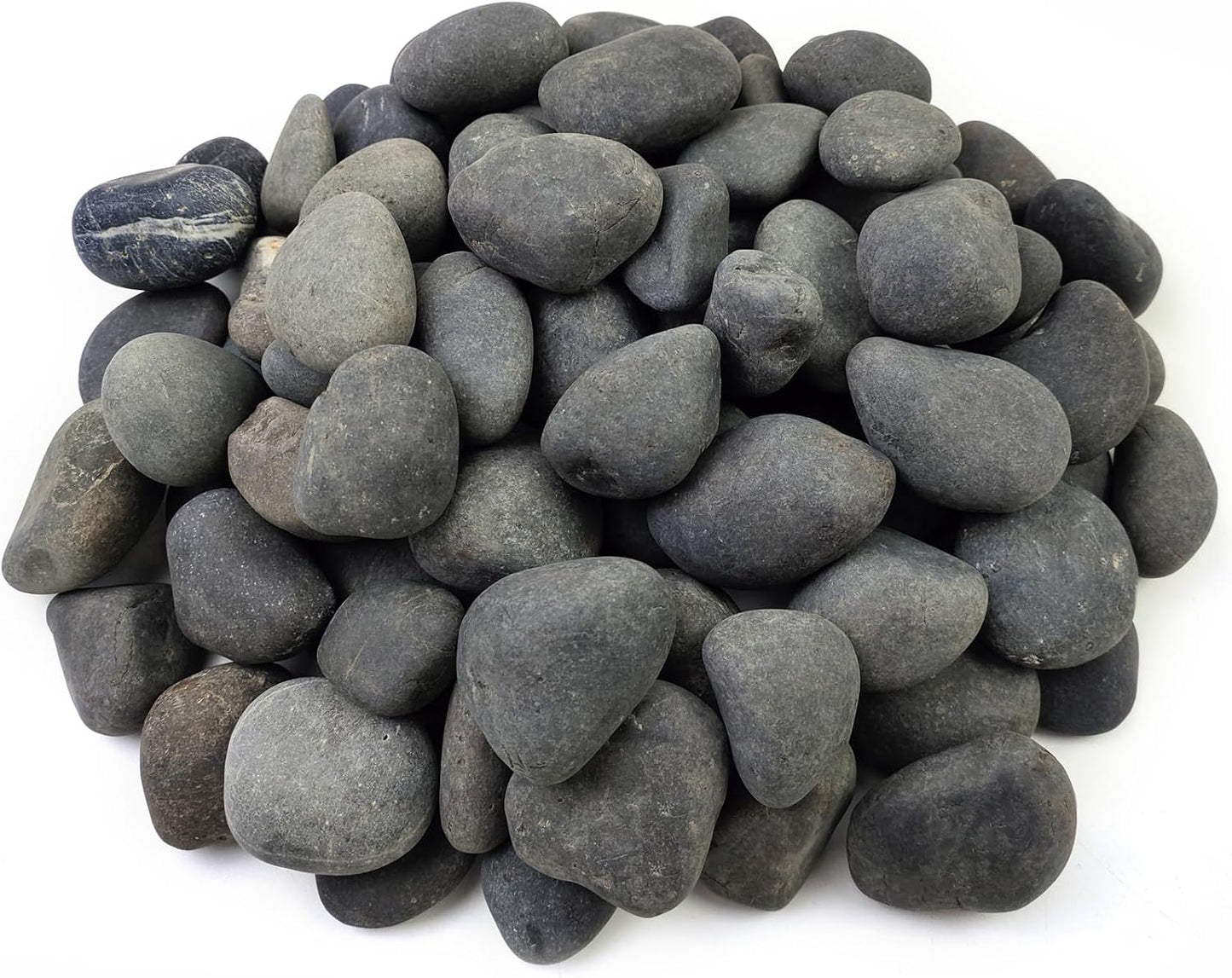 FANTIAN 5 lbs Natural Aquarium Rocks, 2-3 Inch Large Pebbles.Decorative River Rocks for Plants, Fish Tank, Garden, Paving, Fountain, Walkways and Outdoor Landscaping