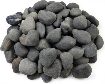 FANTIAN 5 lbs Natural Aquarium Rocks, 2-3 Inch Large Pebbles.Decorative River Rocks for Plants, Fish Tank, Garden, Paving, Fountain, Walkways and Outdoor Landscaping