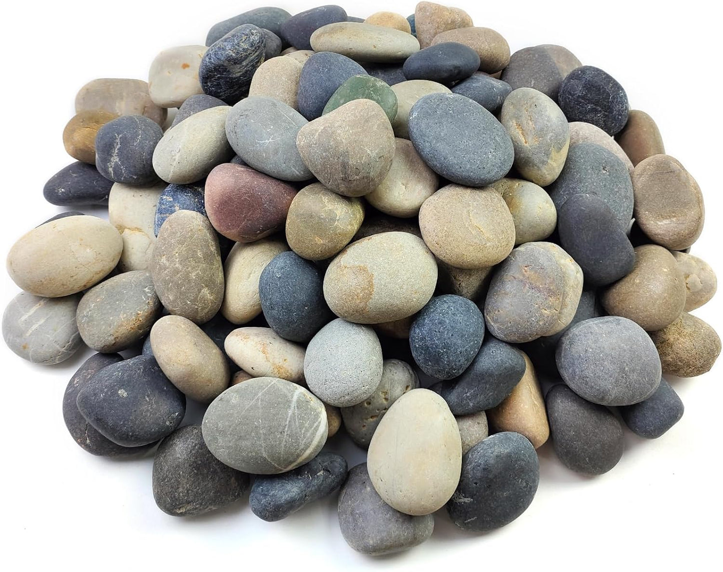 FANTIAN 5 lbs Natural Aquarium Rocks, 2-3 Inch Large Pebbles.Decorative River Rocks for Plants, Fish Tank, Garden, Paving, Fountain, Walkways and Outdoor Landscaping