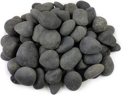 FANTIAN 5 lbs Natural Aquarium Rocks, 2-3 Inch Large Pebbles.Decorative River Rocks for Plants, Fish Tank, Garden, Paving, Fountain, Walkways and Outdoor Landscaping