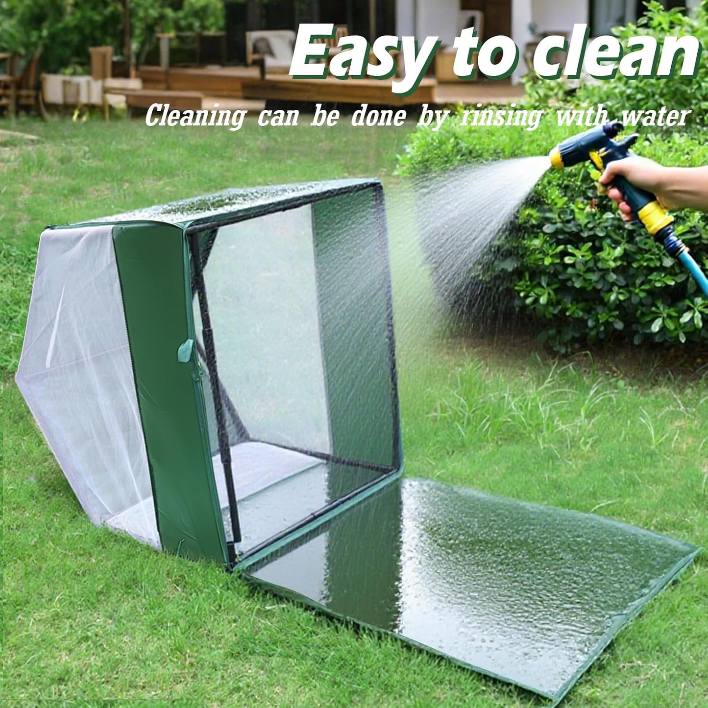 Small Animal Playpen,Rabbit Play Pen, Guinea Pig Cages for Indoor Outdoor,Portable Chicken Coop,Puppy Play Pen with Waterproof Floor for Guinea Pig,Chicken,Hamsters, Hedgehogs,Bunny, Green L
