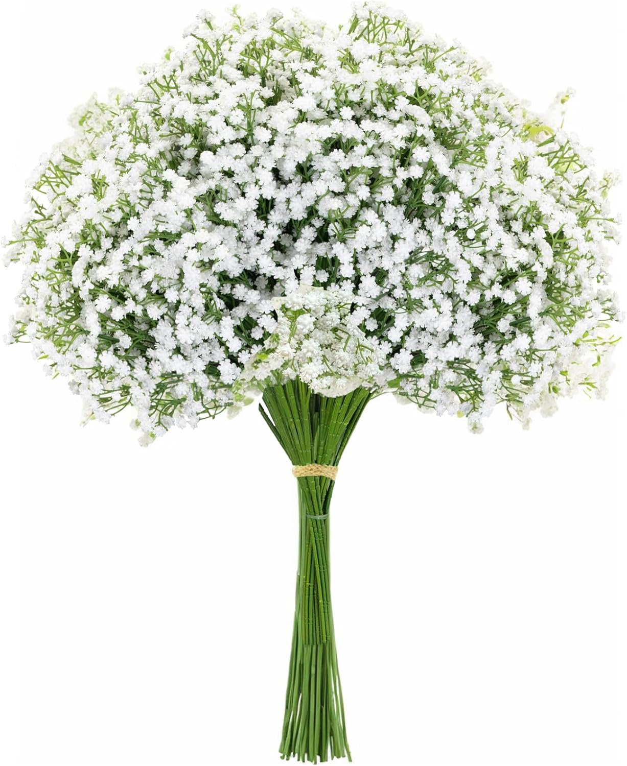 10PCS 21-inch Sturdy Artificial Baby’s Breath Flowers - Non-Shedding Design for Wedding/Home Decor, Realistic Faux Gypsophila with Reinforced Stem Base