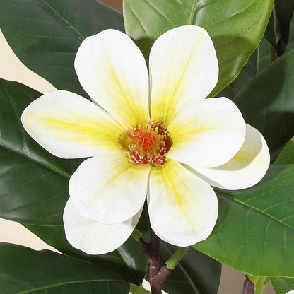 Faux Rubber Tree, 72 Inch Artificial Plants Indoor with Pot