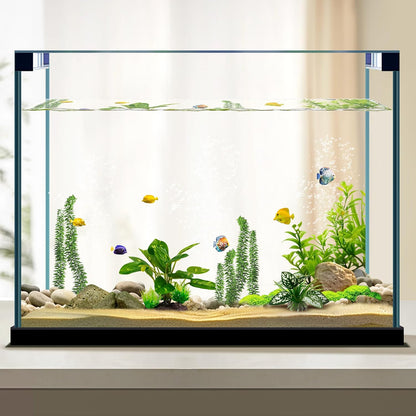 Reptile Artificial Plants, Terrarium Plants Decorations Supplies, Aquarium Fish Tank Plant, Amphibian Habitat Hideout Tank Accessories (M Set-2pcs/D)