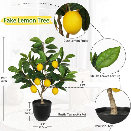 Artificial Potted Plants Small Fake Lemon Tree Artificial Lemon Tree in Pot