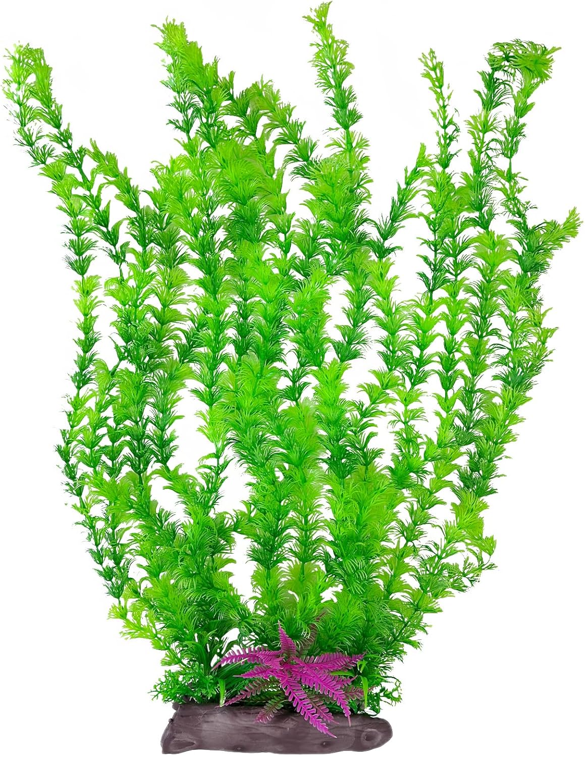 Aquarium Plastic Plants Aquarium Decor Artificial Fish Tank Plants,Tall Fish Tank Decorations, Extra Large Aquarium Plant 20.4-inch Tall,1PCS