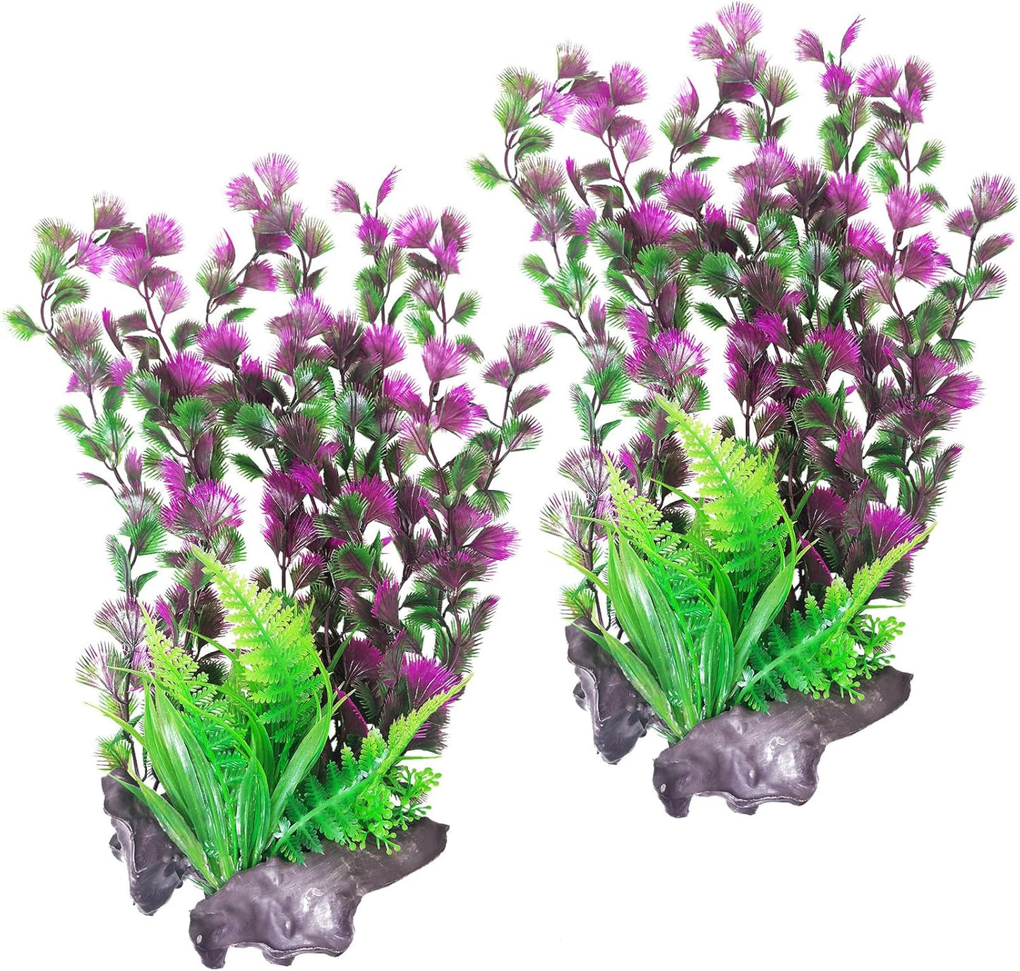 Aquarium Plastic Plants Aquarium Decor Artificial Fish Tank Plants,Tall Fish Tank Decorations, Extra Large Aquarium Plant 20.4-inch Tall,1PCS