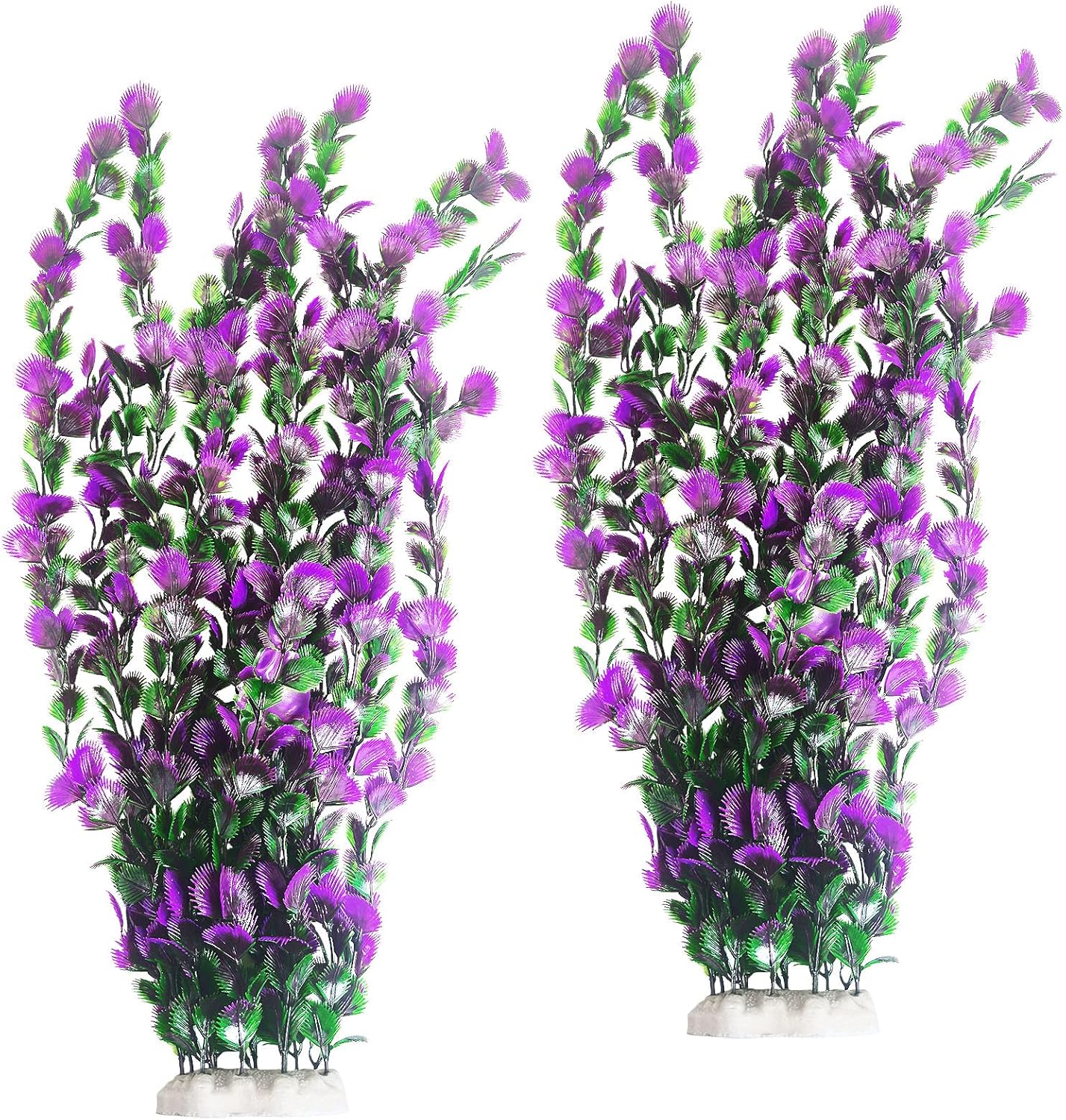 Aquarium Plastic Plants Aquarium Decor Artificial Fish Tank Plants,Tall Fish Tank Decorations, Extra Large Aquarium Plant 20.4-inch Tall,1PCS