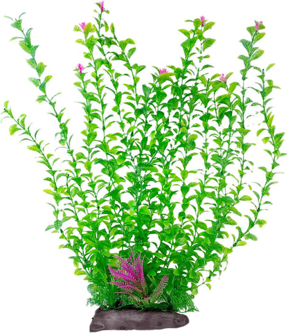 Aquarium Plastic Plants Aquarium Decor Artificial Fish Tank Plants,Tall Fish Tank Decorations, Extra Large Aquarium Plant 20.4-inch Tall,1PCS