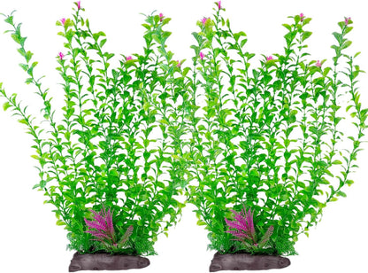 Aquarium Plastic Plants Aquarium Decor Artificial Fish Tank Plants,Tall Fish Tank Decorations, Extra Large Aquarium Plant 20.4-inch Tall,1PCS