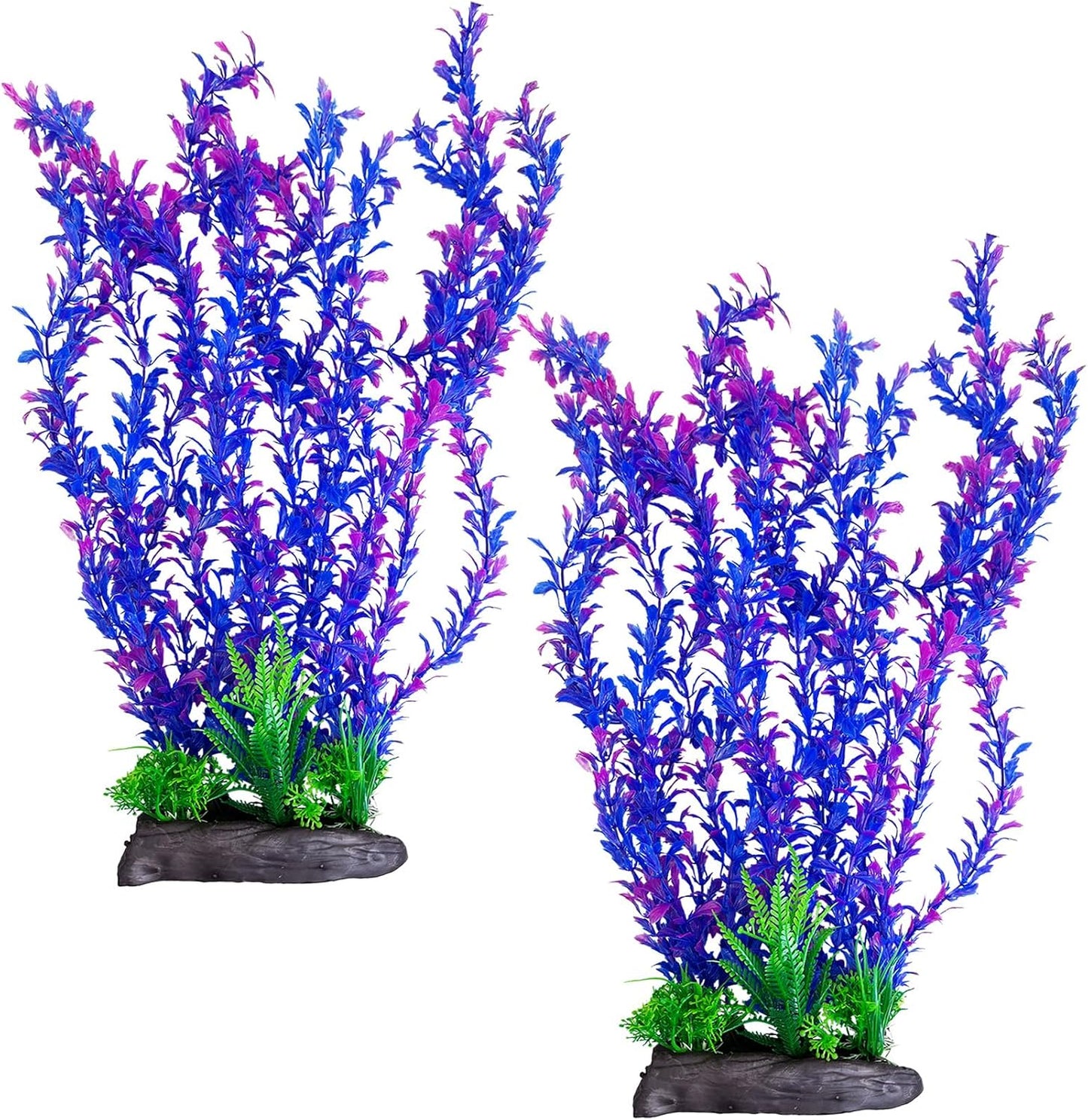 Aquarium Plastic Plants Aquarium Decor Artificial Fish Tank Plants,Tall Fish Tank Decorations, Extra Large Aquarium Plant 20.4-inch Tall,1PCS
