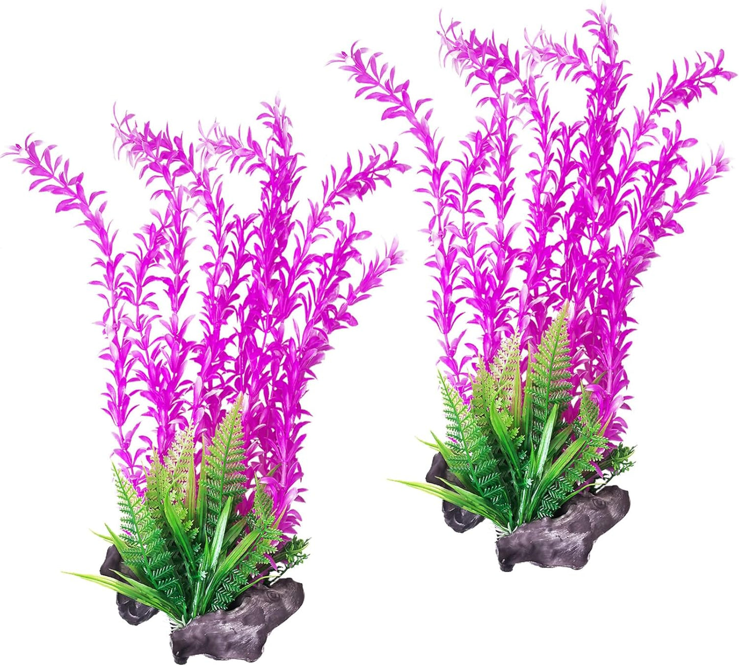Aquarium Plastic Plants Aquarium Decor Artificial Fish Tank Plants,Tall Fish Tank Decorations, Extra Large Aquarium Plant 20.4-inch Tall,1PCS
