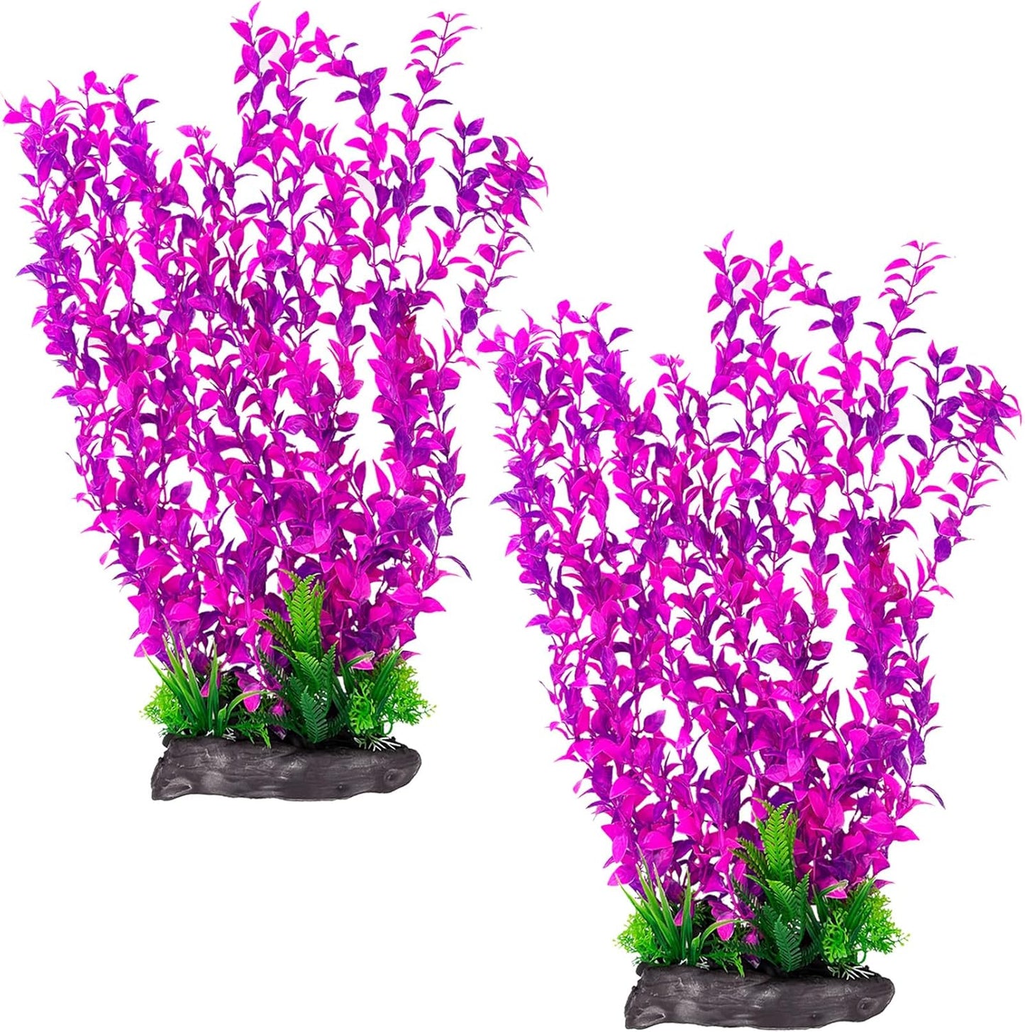 Aquarium Plastic Plants Aquarium Decor Artificial Fish Tank Plants,Tall Fish Tank Decorations, Extra Large Aquarium Plant 20.4-inch Tall,1PCS