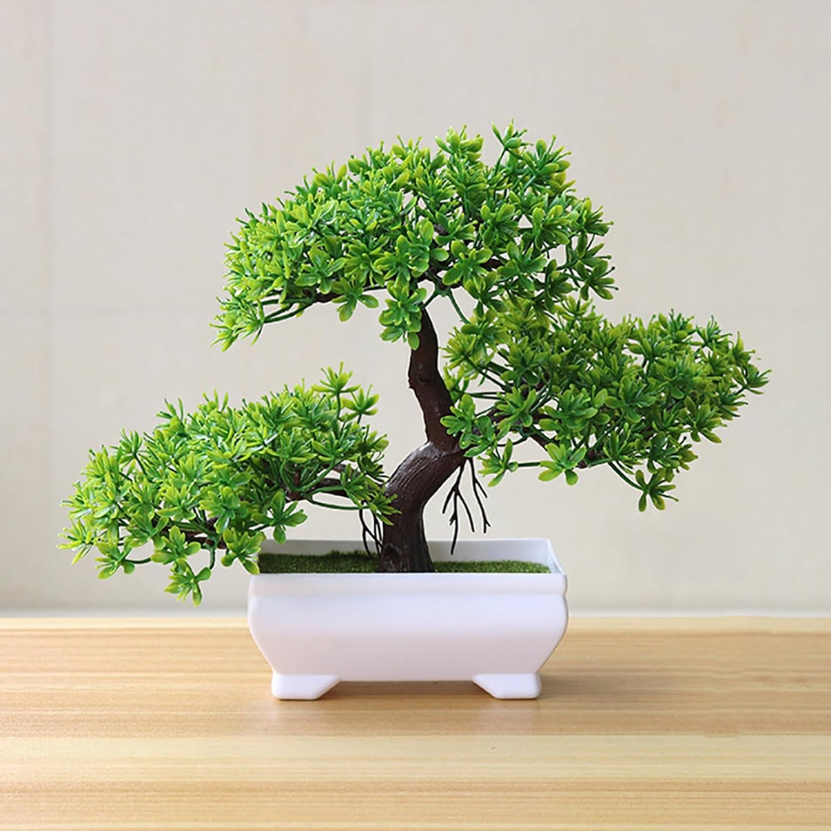 Artificial Bonsai Tree Juniper Faux Plants Indoor Small Fake Plants Decor with Pots for Home Table Office Desk Bathroom Shelf Bedroom Living Room Farmhouse Decorations Wedding Tabletop Gr