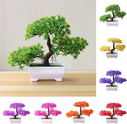 Artificial Bonsai Tree Juniper Faux Plants Indoor Small Fake Plants Decor with Pots for Home Table Office Desk Bathroom Shelf Bedroom Living Room Farmhouse Decorations Wedding Tabletop Gr