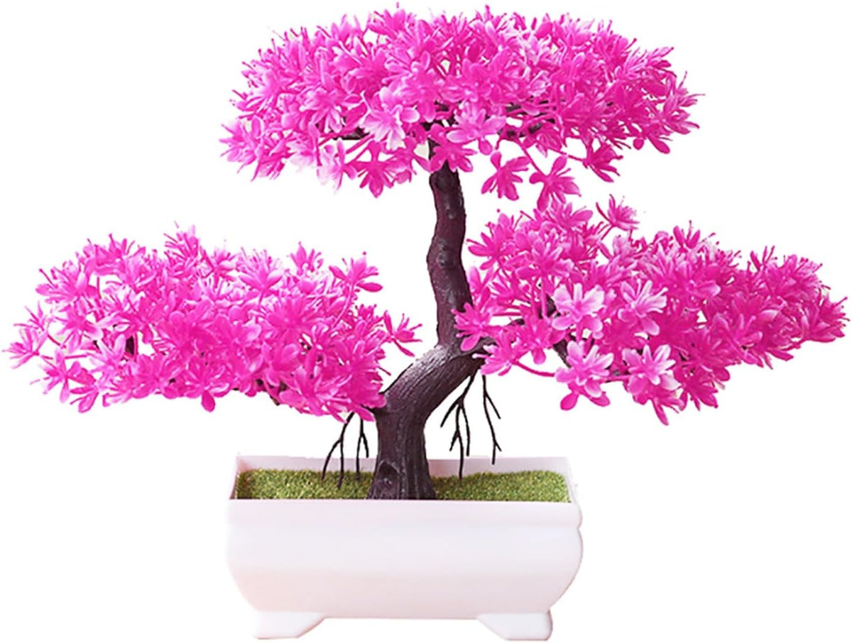 Artificial Bonsai Tree Juniper Faux Plants Indoor Small Fake Plants Decor with Pots for Home Table Office Desk Bathroom Shelf Bedroom Living Room Farmhouse Decorations Wedding Tabletop Gr