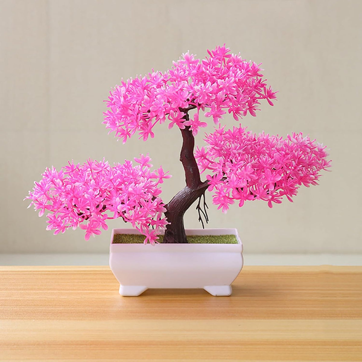 Artificial Bonsai Tree Juniper Faux Plants Indoor Small Fake Plants Decor with Pots for Home Table Office Desk Bathroom Shelf Bedroom Living Room Farmhouse Decorations Wedding Tabletop Gr