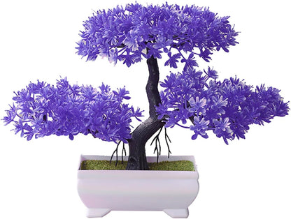 Artificial Bonsai Tree Juniper Faux Plants Indoor Small Fake Plants Decor with Pots for Home Table Office Desk Bathroom Shelf Bedroom Living Room Farmhouse Decorations Wedding Tabletop Gr