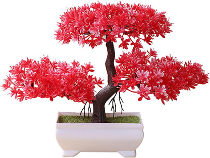 Artificial Bonsai Tree Juniper Faux Plants Indoor Small Fake Plants Decor with Pots for Home Table Office Desk Bathroom Shelf Bedroom Living Room Farmhouse Decorations Wedding Tabletop Gr