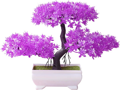 Artificial Bonsai Tree Juniper Faux Plants Indoor Small Fake Plants Decor with Pots for Home Table Office Desk Bathroom Shelf Bedroom Living Room Farmhouse Decorations Wedding Tabletop Gr