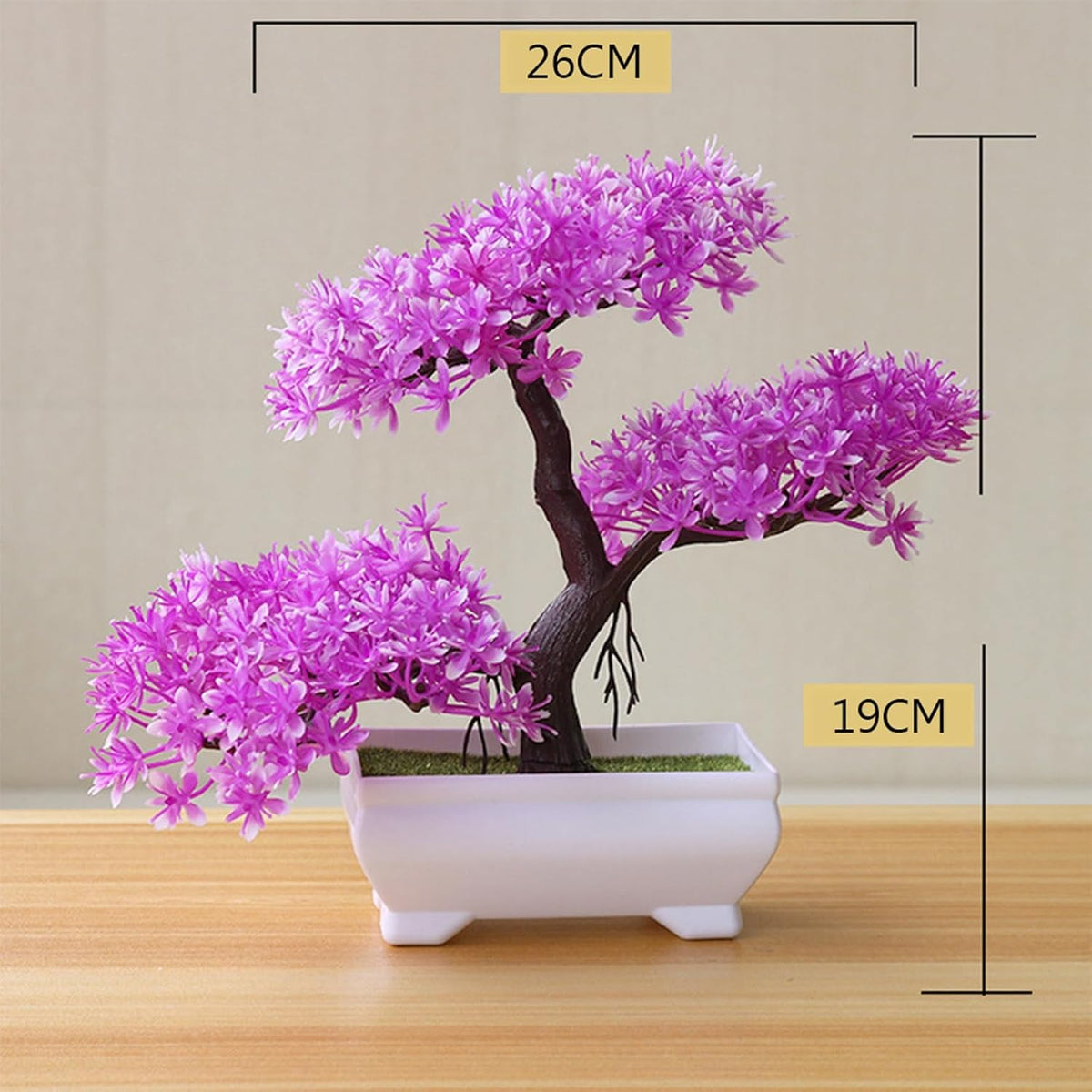 Artificial Bonsai Tree Juniper Faux Plants Indoor Small Fake Plants Decor with Pots for Home Table Office Desk Bathroom Shelf Bedroom Living Room Farmhouse Decorations Wedding Tabletop Gr