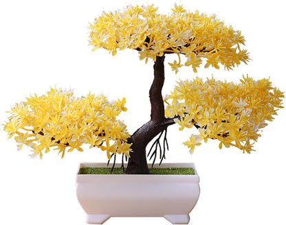 Artificial Bonsai Tree Juniper Faux Plants Indoor Small Fake Plants Decor with Pots for Home Table Office Desk Bathroom Shelf Bedroom Living Room Farmhouse Decorations Wedding Tabletop Gr