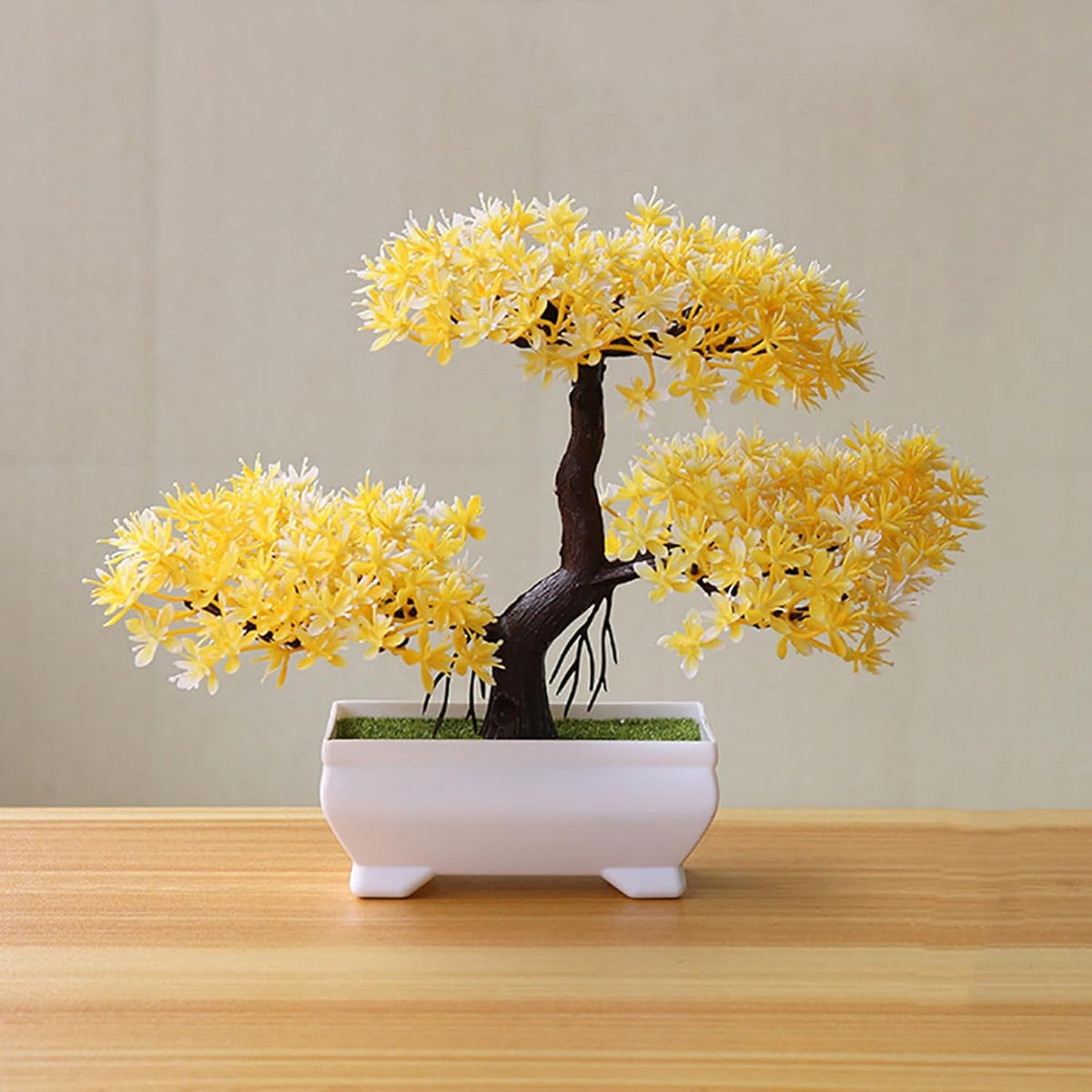 Artificial Bonsai Tree Juniper Faux Plants Indoor Small Fake Plants Decor with Pots for Home Table Office Desk Bathroom Shelf Bedroom Living Room Farmhouse Decorations Wedding Tabletop Gr