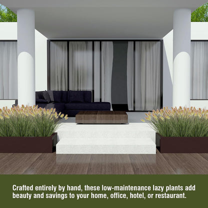 Artificial Grass, Fake Grass, Artificial Shrubs, Wheatgrass Cattails Fake Grass Decorations, Artificial Plants, Ornamental Grass, Outdoor Fake Grass, Green Leafy Decorations (12PCS)