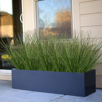Artificial Grass, Fake Grass, Artificial Shrubs, Wheatgrass Cattails Fake Grass Decorations, Artificial Plants, Ornamental Grass, Outdoor Fake Grass, Green Leafy Decorations (12PCS)