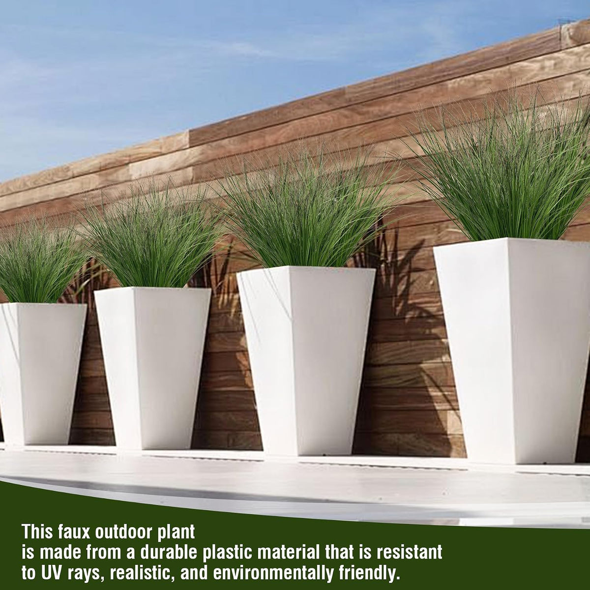Artificial Grass, Fake Grass, Artificial Shrubs, Wheatgrass Cattails Fake Grass Decorations, Artificial Plants, Ornamental Grass, Outdoor Fake Grass, Green Leafy Decorations (12PCS)