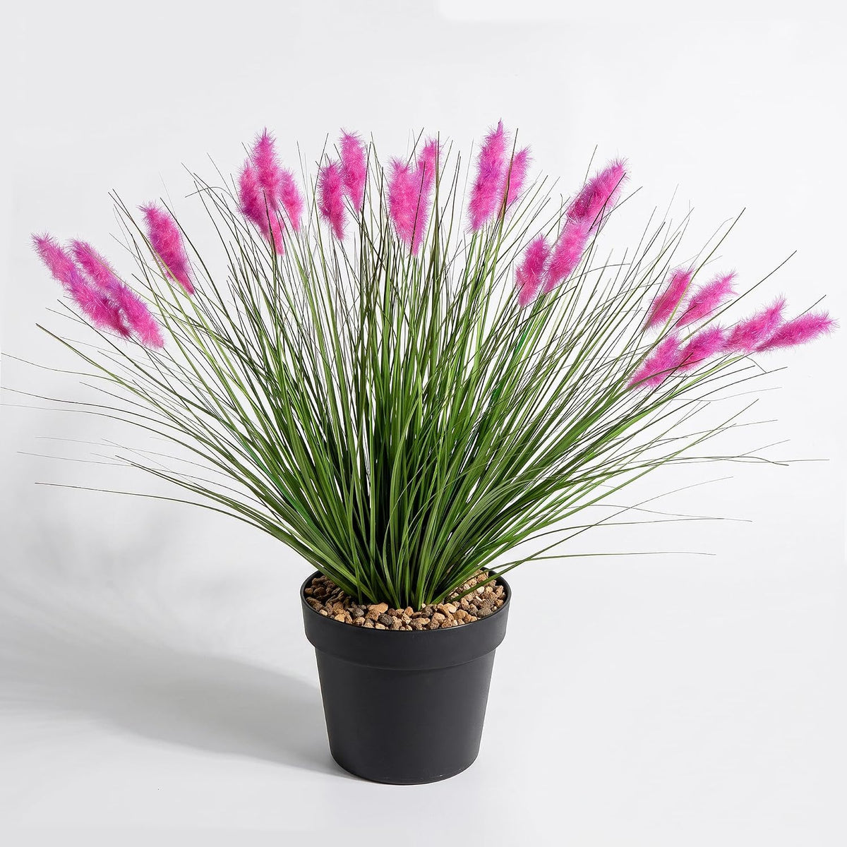 Artificial Grass, Fake Grass, Artificial Shrubs, Wheatgrass Cattails Fake Grass Decorations, Artificial Plants, Ornamental Grass, Outdoor Fake Grass, Green Leafy Decorations (12PCS)