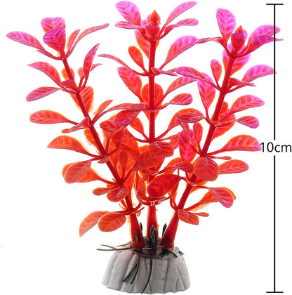 Artificial Aquarium Plants, 12pcs, Coral, Seaweed Water Plants, Fish Tank Lifelike Decorations, for Household and Office