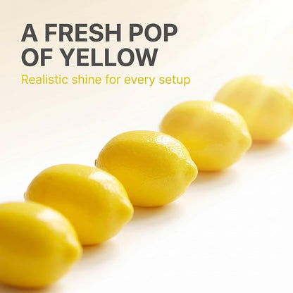 20Pcs Yellow Simulation Artificial Lemon Fake Fruit Disply Home Party Decor Artificial Fruit Trees for Home Decor Artificial Fruit Artificial Plants and Flowers Artificial Plants and Flowers