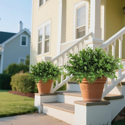 Artificial Fall Greenery Stems for Vase Fake Lucky Bamboo Leaves 6 Bundles