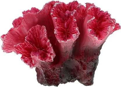 2pcs Artificial Reef Coral Aquarium Decorations, Red Fish Tank Ornaments, Home Tank Decor Coral for Aquarium Landscape, 2.8x2 Inch