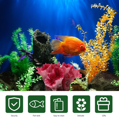 2pcs Artificial Reef Coral Aquarium Decorations, Red Fish Tank Ornaments, Home Tank Decor Coral for Aquarium Landscape, 2.8x2 Inch