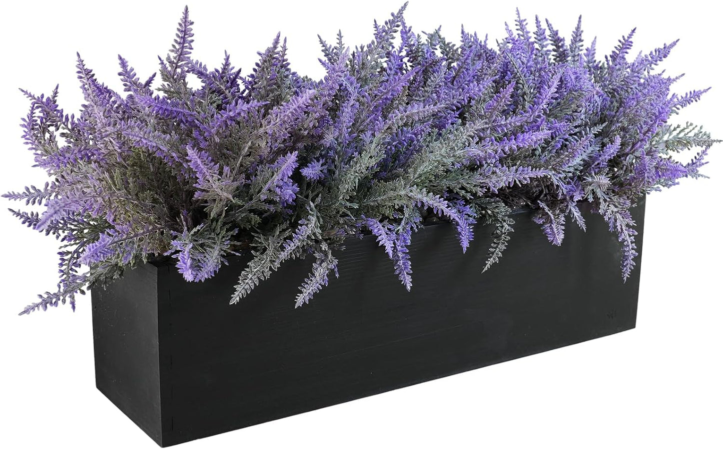 15" Assorted Artificial Succulent Arrangement Assorted Succulents in Rectangular Wooden Planter Faux Potted Plant for Farmhouse Table Centerpiece Windowsill Shelf Desk Mantel Greenery Décor