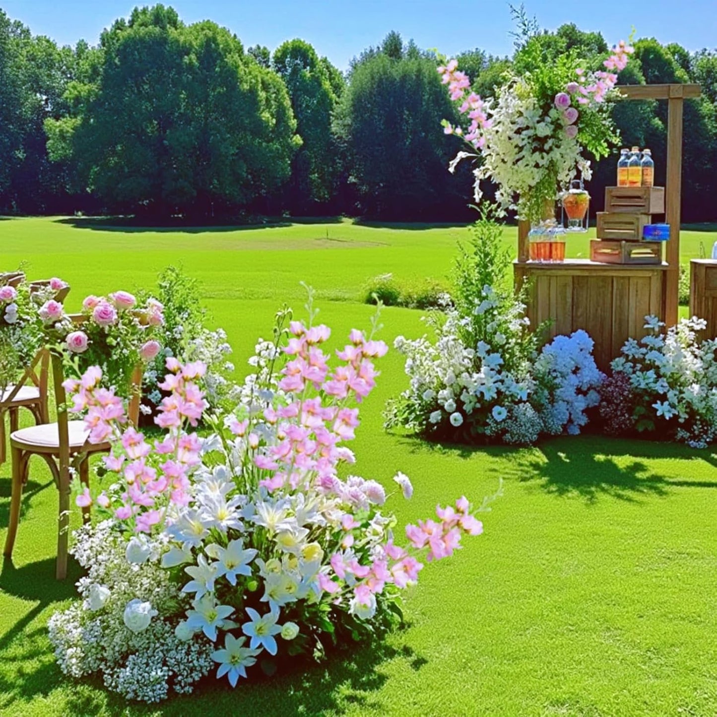 8 pcs White Delphinium Artificial Flowers, 34.25''Artificial Snapdragon Flowers Tall Fake Flowers Silk Flowers Faux Delphinium Bulk for Tall Vase Home Wedding Garden Table Decor (White)