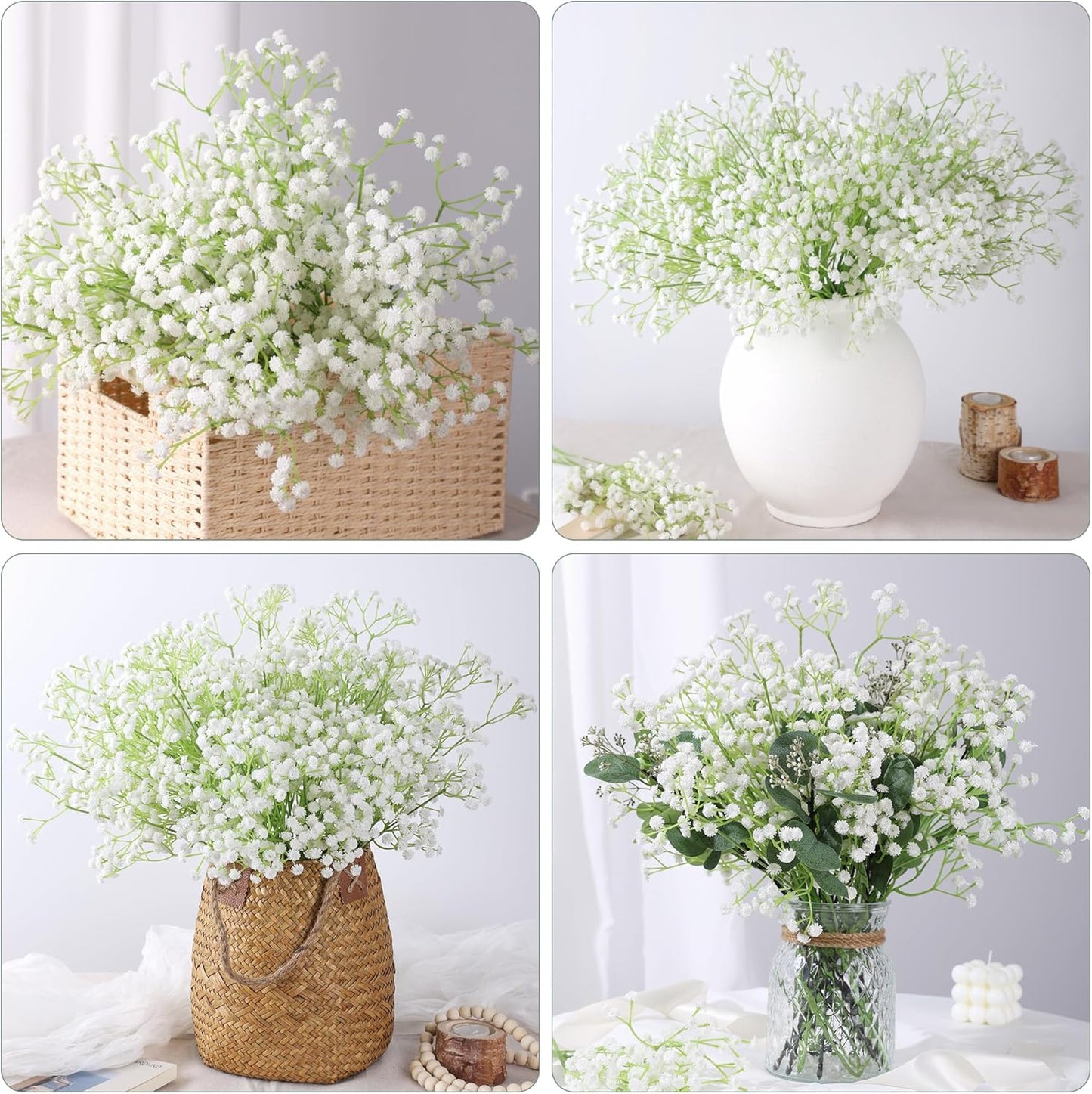 50 PCS Roses Artificial Flowers, Fake Roses with Stem Realistic Blush Silk Rose for DIY Wedding Bouquets Table Centerpieces Arrangements Baby Shower Birthday Home Decor Valentines Day Gift for Her