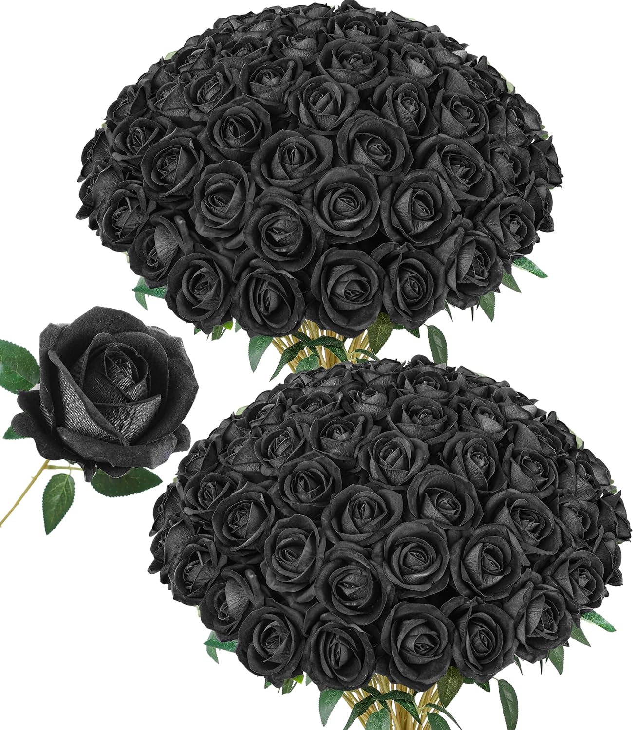 50 PCS Roses Artificial Flowers, Fake Roses with Stem Realistic Blush Silk Rose for DIY Wedding Bouquets Table Centerpieces Arrangements Baby Shower Birthday Home Decor Valentines Day Gift for Her