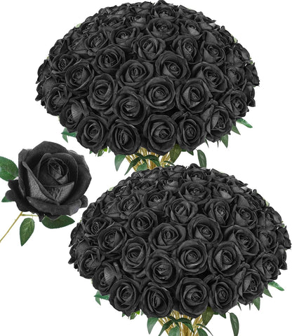 50 PCS Roses Artificial Flowers, Fake Roses with Stem Realistic Blush Silk Rose for DIY Wedding Bouquets Table Centerpieces Arrangements Baby Shower Birthday Home Decor Valentines Day Gift for Her