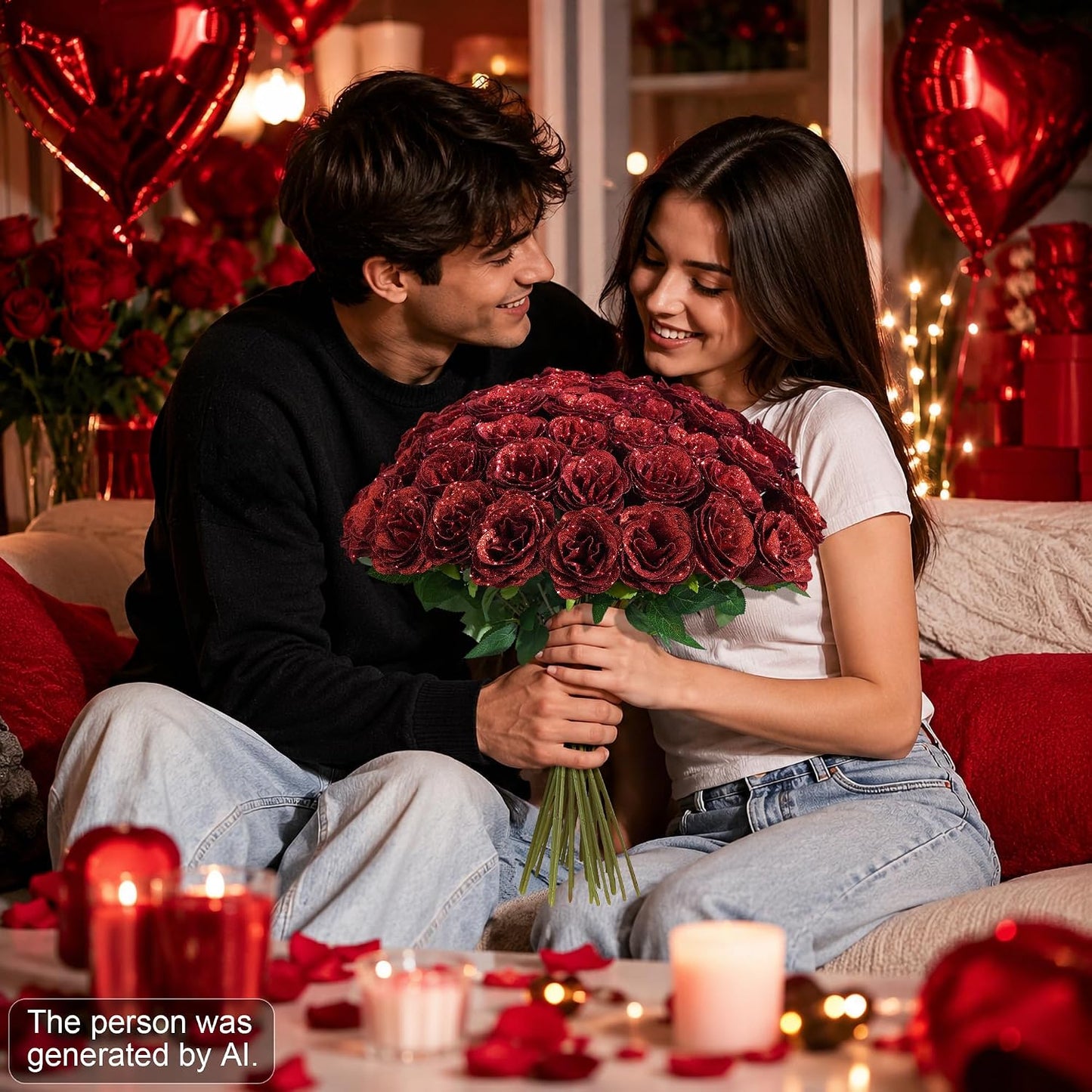 50 PCS Roses Artificial Flowers, Fake Roses with Stem Realistic Blush Silk Rose for DIY Wedding Bouquets Table Centerpieces Arrangements Baby Shower Birthday Home Decor Valentines Day Gift for Her