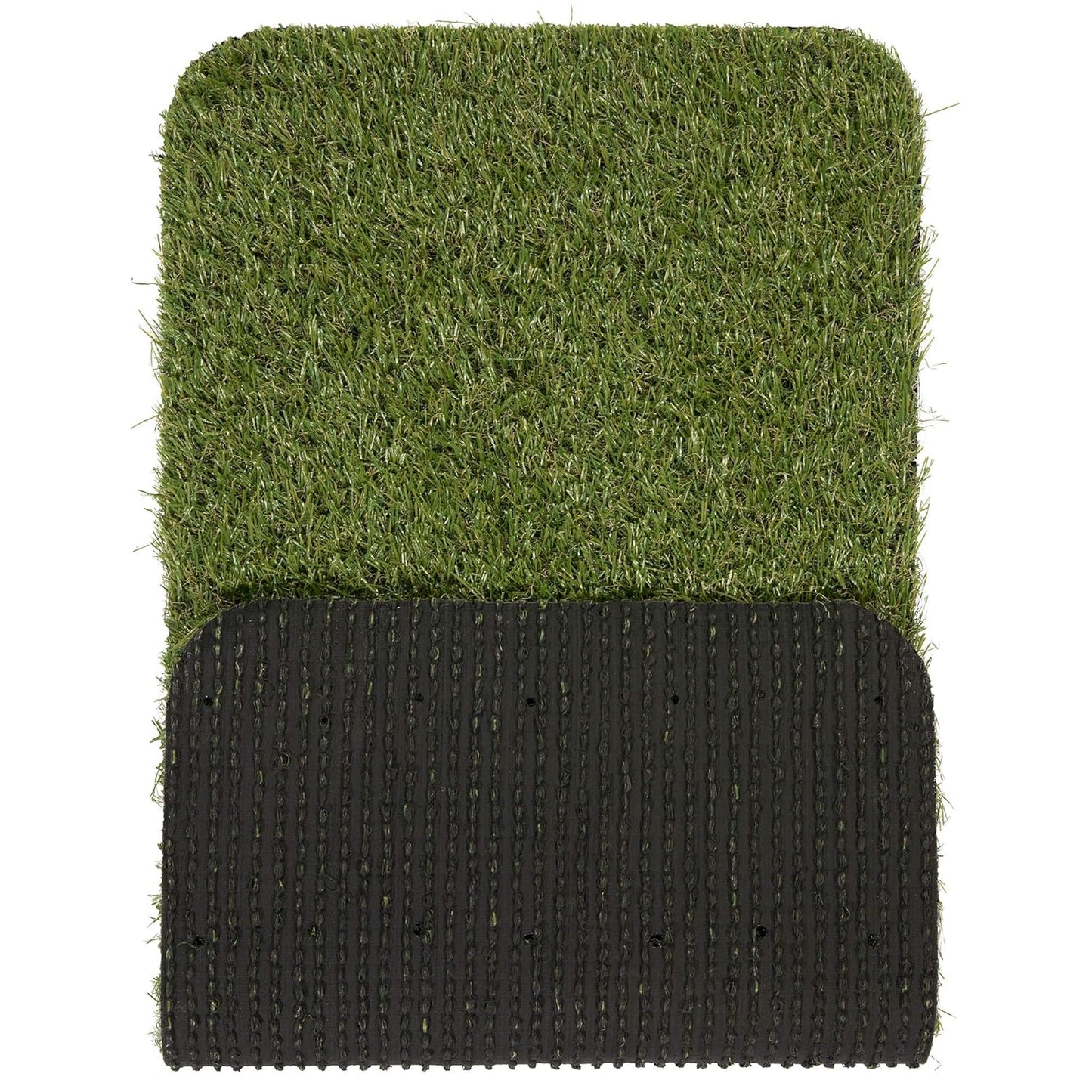 Artificial Grass Puppy Potty Training Pad with Tray, 15" x 30" Reusable Pee Pad for Small Pets and Dogs