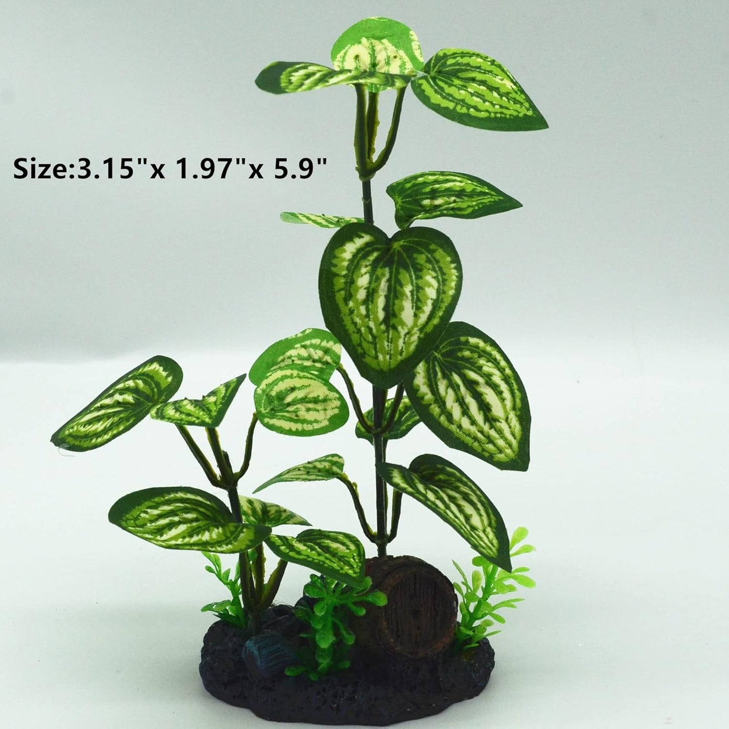 Aquarium Silk Plants for Betta Fish Tank, Aquarium Plant Aquatic Water Grass Foreground Decor，Fish Tank Decorations(4PCS Green Grasses)