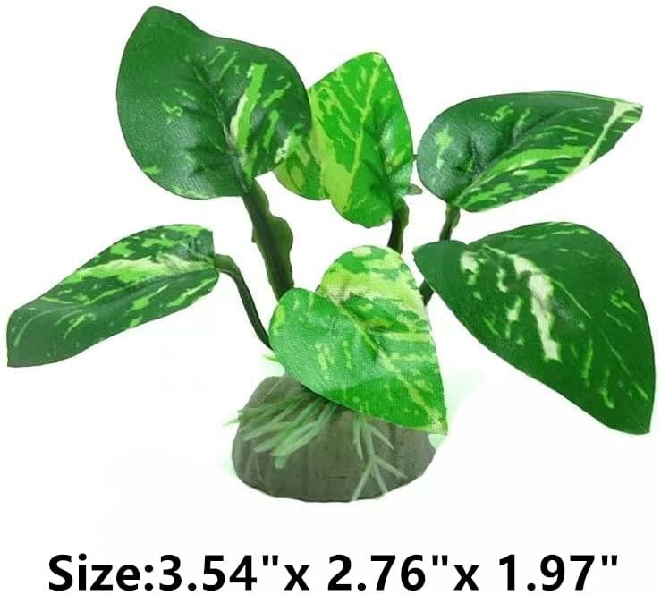 Aquarium Silk Plants for Betta Fish Tank, Aquarium Plant Aquatic Water Grass Foreground Decor，Fish Tank Decorations(4PCS Green Grasses)